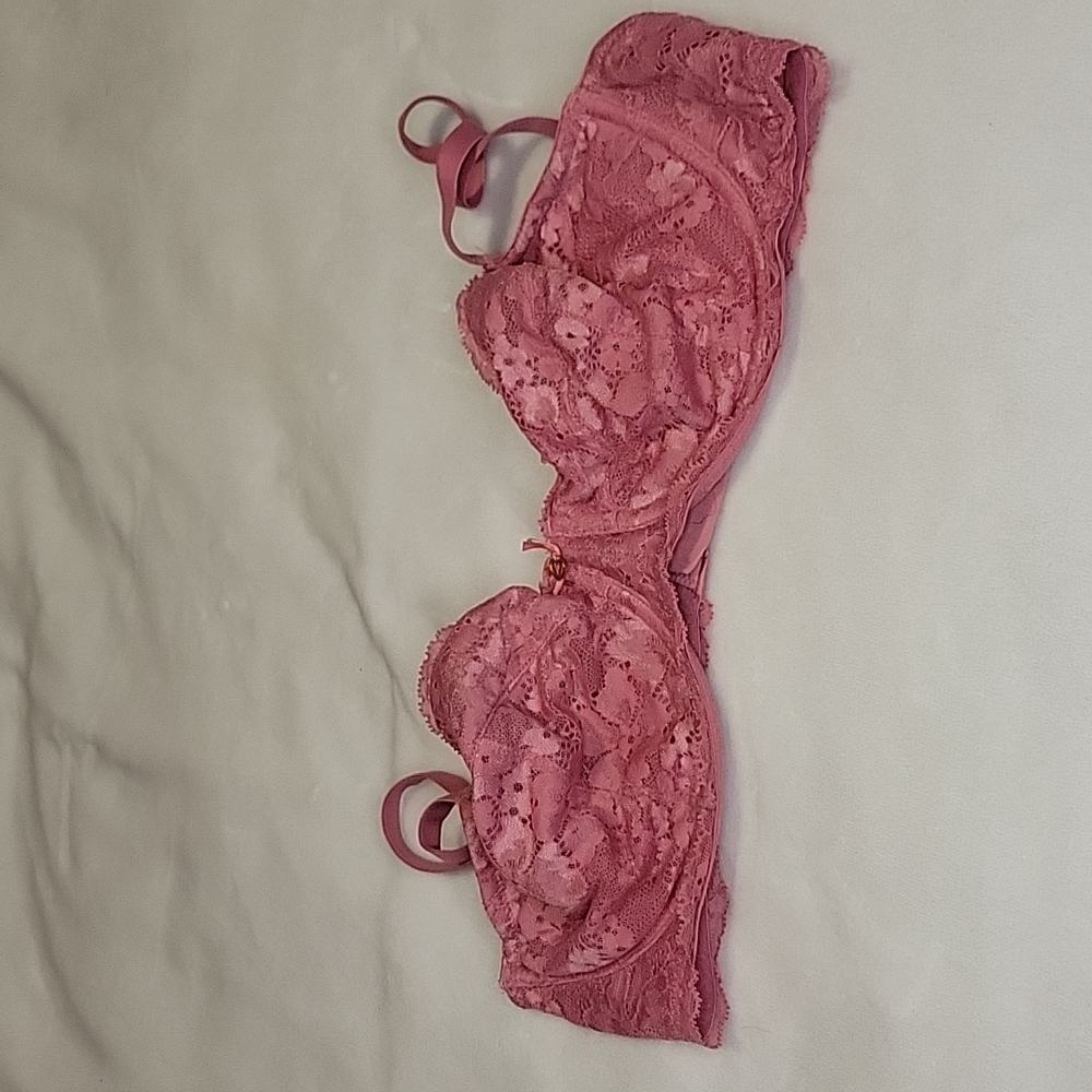 Victoria's Secret Unlined Demi Pink Bra sz 36D